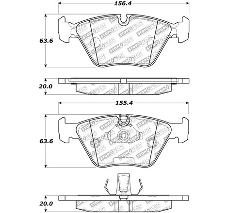 StopTech Street Select Brake Pads w/Hardware - Front