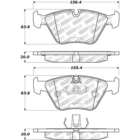 StopTech Street Select Brake Pads w/Hardware - Front