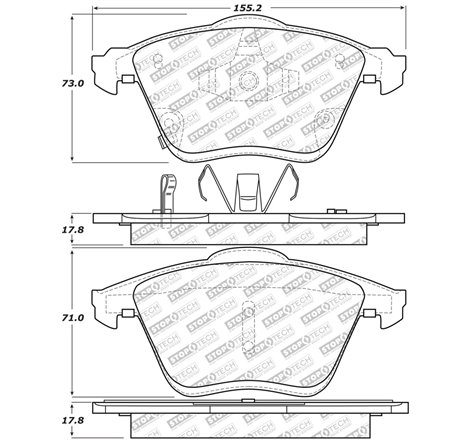 StopTech Street Select Brake Pads w/Hardware - Front