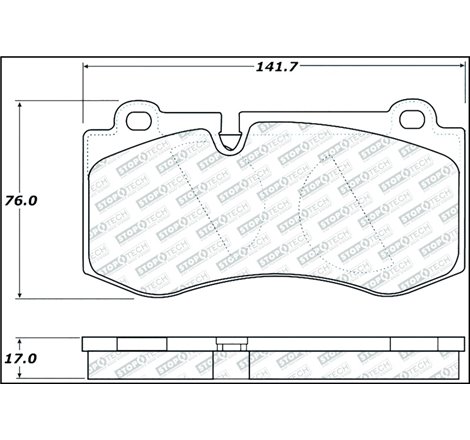 StopTech Street Select Brake Pads w/Hardware - Front