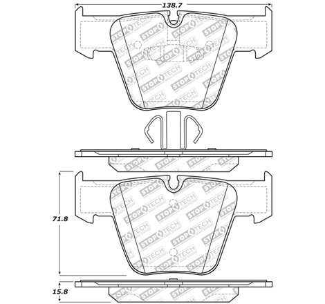 StopTech Street Select Brake Pads w/Hardware - Front