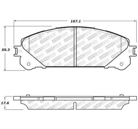 StopTech Street Select Brake Pads w/Hardware - Front