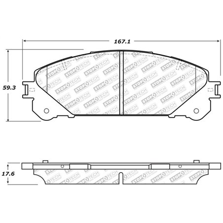 StopTech Street Select Brake Pads w/Hardware - Front