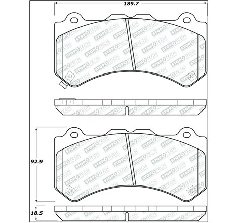 StopTech Street Select Brake Pads - Front