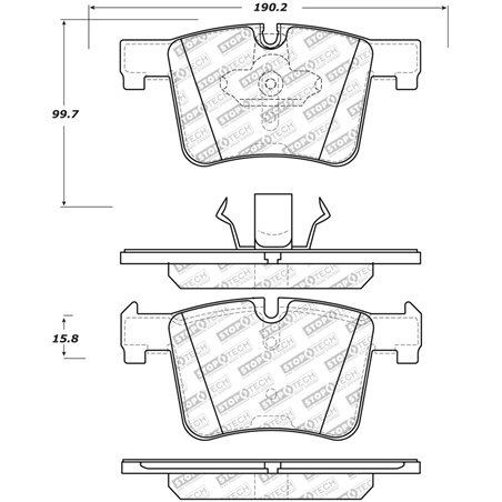 StopTech Street Select Brake Pads w/Hardware - Front