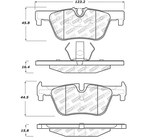 StopTech Street Select Brake Pads w/Hardware - Rear