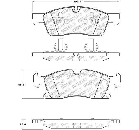 StopTech Street Select Brake Pads w/Hardware - Front