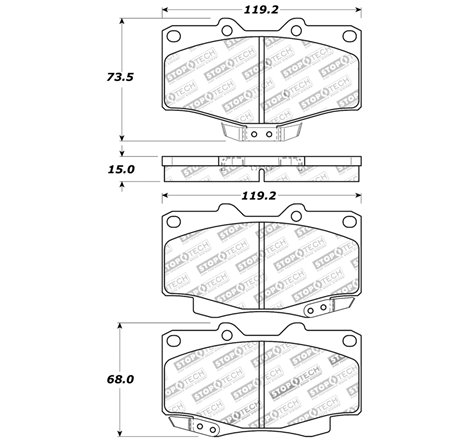 StopTech Sport Brake Pads w/Shims & Hardware - Front