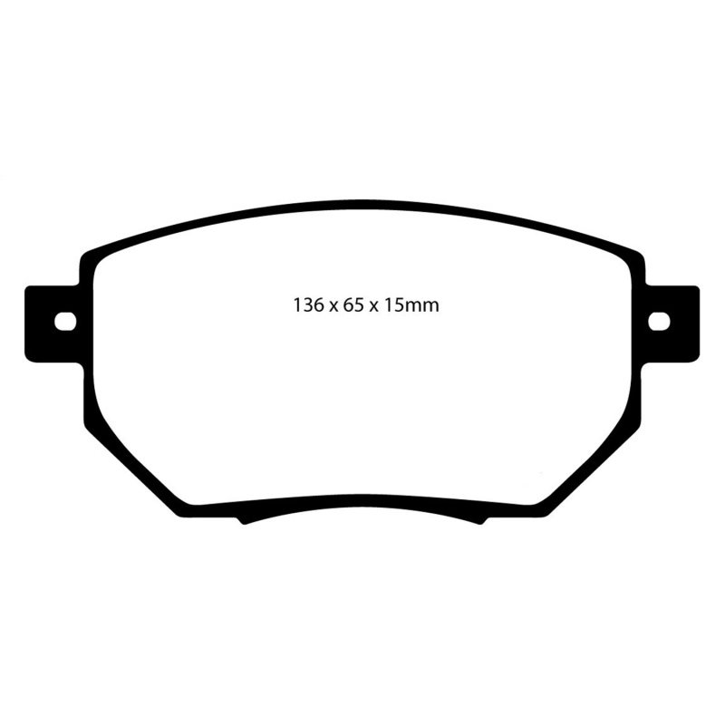 EBC 03-05 Infiniti FX35 3.5 Greenstuff Front Brake Pads