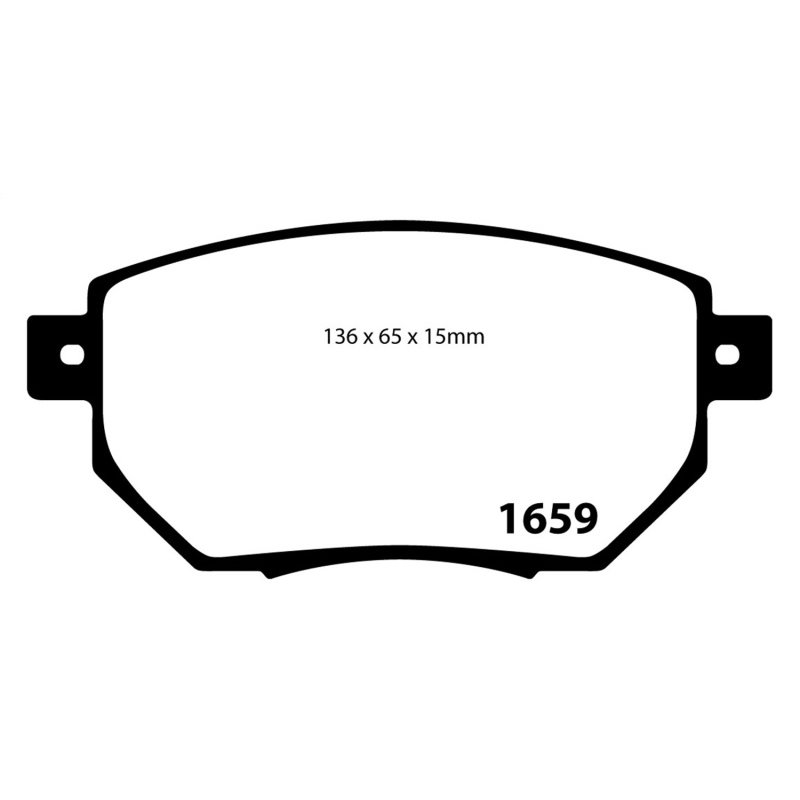 EBC 03-05 Infiniti FX35 3.5 Yellowstuff Front Brake Pads