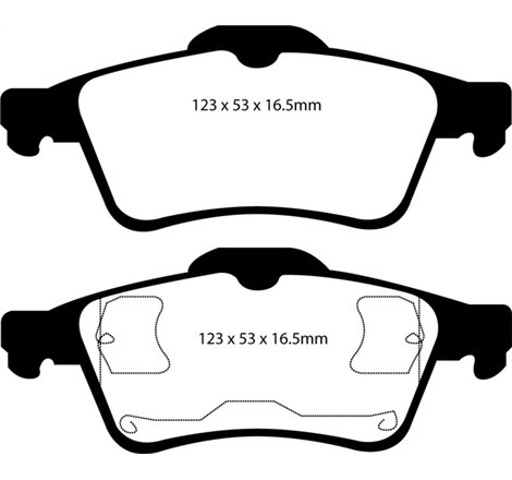 EBC 03-05 Mazda 3 2.0 Redstuff Rear Brake Pads