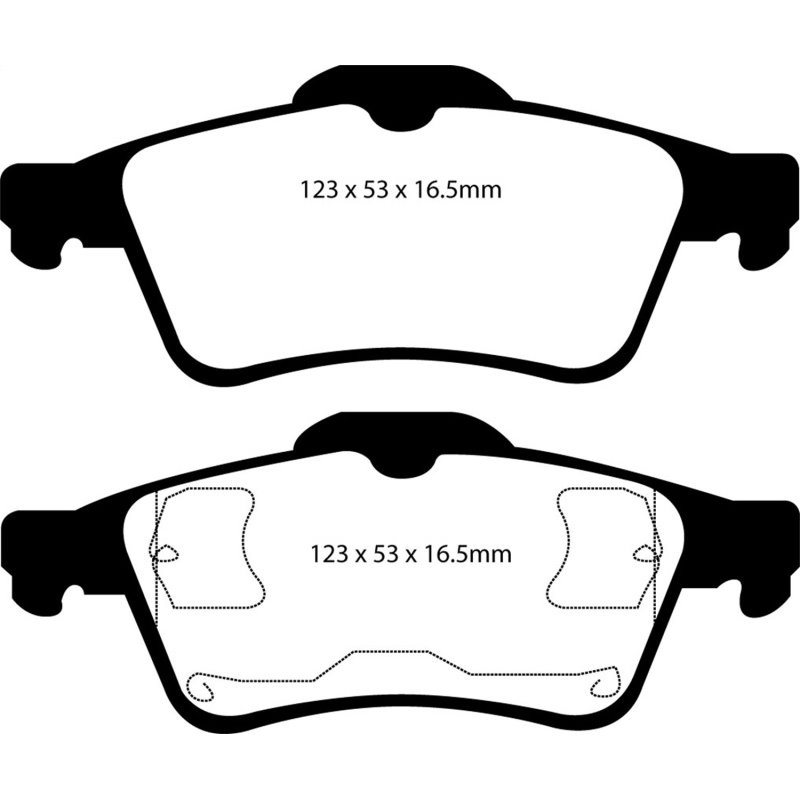 EBC 03-05 Mazda 3 2.0 Yellowstuff Rear Brake Pads