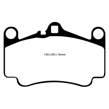 EBC 03-05 Porsche 911 (996) (Cast Iron Rotor only) 3.6 Carrera 4S Bluestuff Front Brake Pads