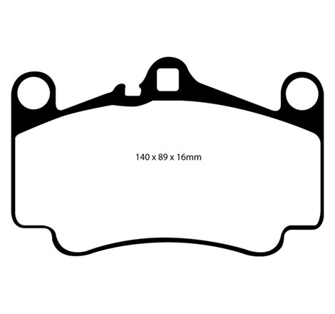 EBC 03-05 Porsche 911 (996) (Cast Iron Rotor only) 3.6 Carrera 4S Redstuff Front Brake Pads