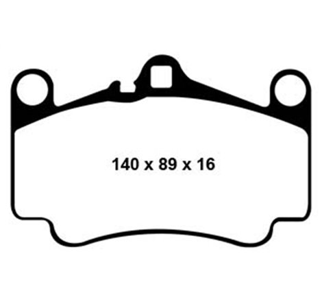 EBC 03-05 Porsche 911 (996) (Cast Iron Rotor only) 3.6 Carrera 4S Yellowstuff Front Brake Pads