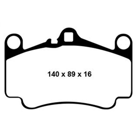 EBC 03-05 Porsche 911 (996) (Cast Iron Rotor only) 3.6 Carrera 4S Yellowstuff Front Brake Pads