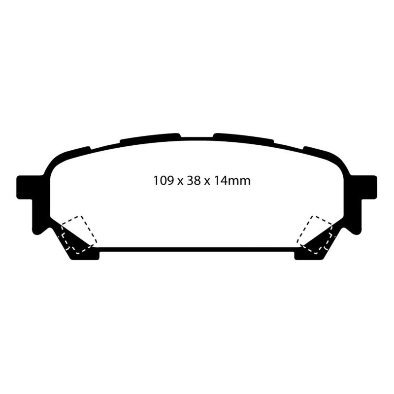 EBC 03-05 Subaru Impreza 2.0 Turbo WRX Bluestuff Rear Brake Pads