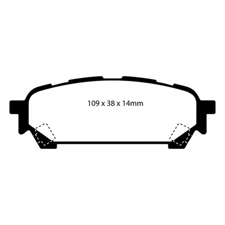 EBC 03-05 Subaru Impreza 2.0 Turbo WRX Bluestuff Rear Brake Pads