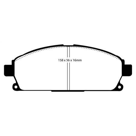 EBC 03-06 Acura MDX 3.5 Yellowstuff Front Brake Pads