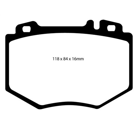 EBC 03-06 Mercedes-Benz CL600 5.5 Twin Turbo Yellowstuff Front Brake Pads