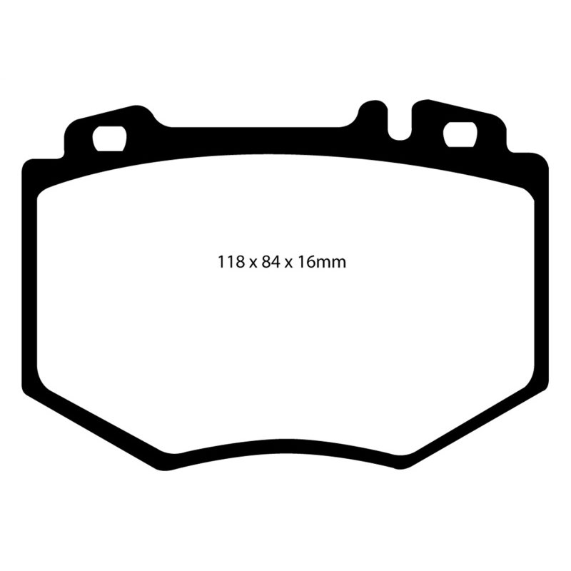 EBC 03-06 Mercedes-Benz CL600 5.5 Twin Turbo Yellowstuff Front Brake Pads