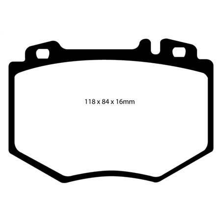 EBC 03-06 Mercedes-Benz CL600 5.5 Twin Turbo Yellowstuff Front Brake Pads