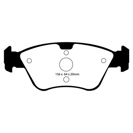 EBC 03-08 Chrysler Crossfire 3.2 Redstuff Front Brake Pads