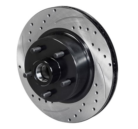 Wilwood Rotor Front SRP Drilled & Slotted Black - 65-69 Ford Mustang 5x4.50BC 11.29in Dia