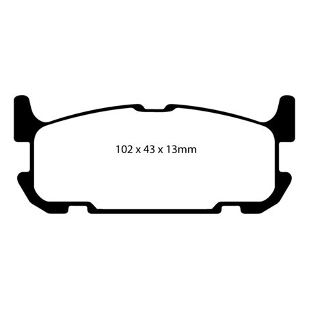 EBC 04-05 Mazda Miata MX5 1.8 (Sports Suspension) Yellowstuff Rear Brake Pads