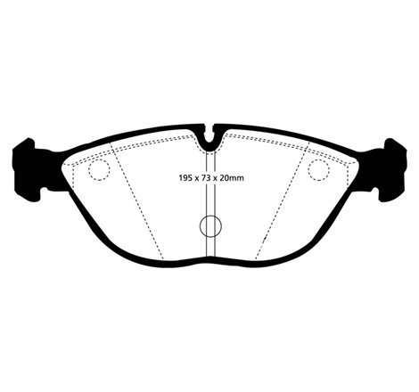 EBC 04-06 Audi TT Quattro 3.2 Redstuff Front Brake Pads