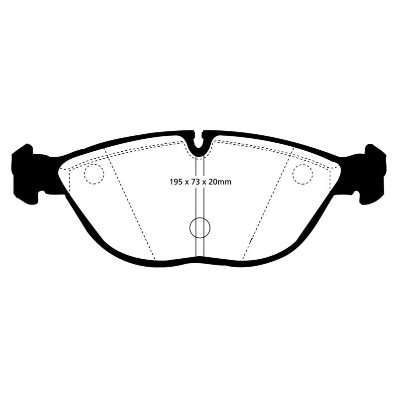 EBC 04-06 Audi TT Quattro 3.2 Redstuff Front Brake Pads