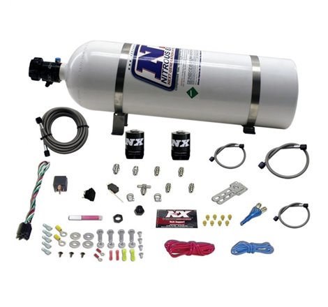 Nitrous Express All Sport Compact EFI Single Nozzle Nitrous Kit (35-50-75 HP) w/15lb Bottle