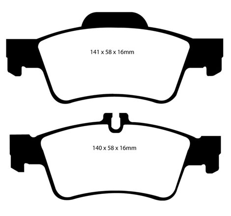 EBC 04-06 Mercedes-Benz CL500 5.0 Ultimax2 Rear Brake Pads