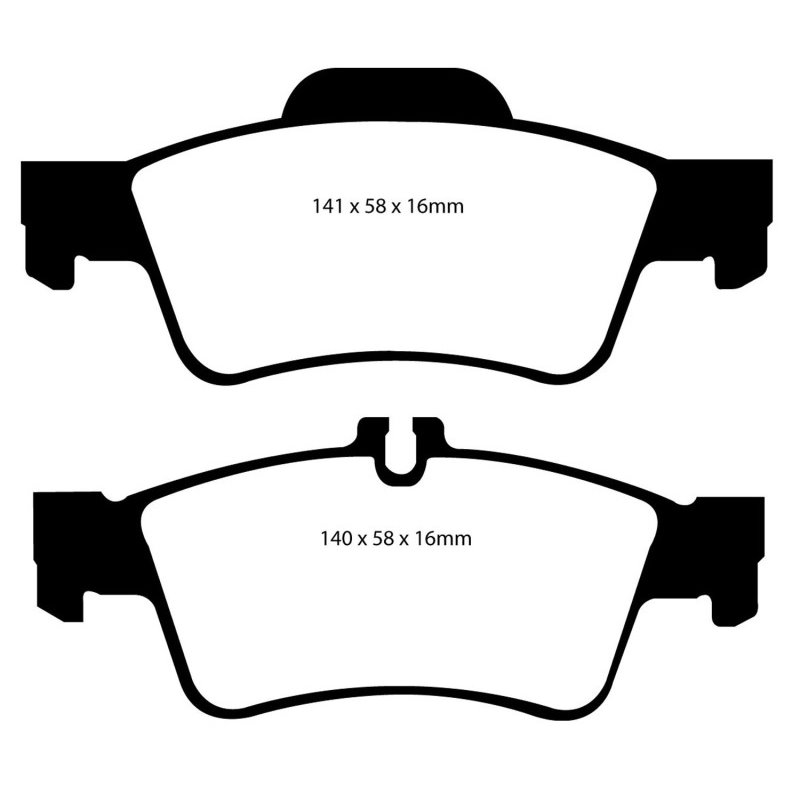 EBC 04-06 Mercedes-Benz CL500 5.0 Ultimax2 Rear Brake Pads