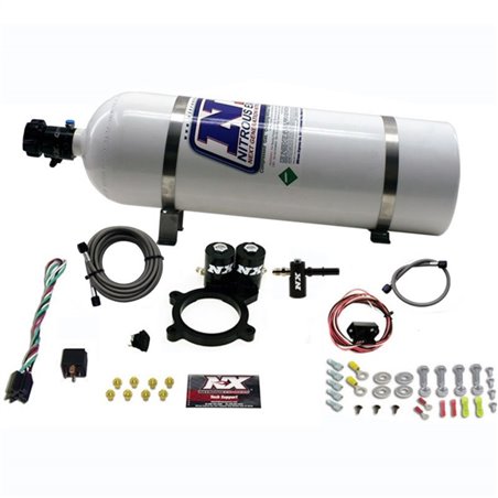 Nitrous Express 2014+ GM 5.3L Truck Nitrous Plate Kit (50-250HP) w/15lb Bottle