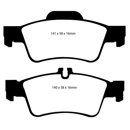 EBC 04-06 Mercedes-Benz CL500 5.0 Yellowstuff Rear Brake Pads