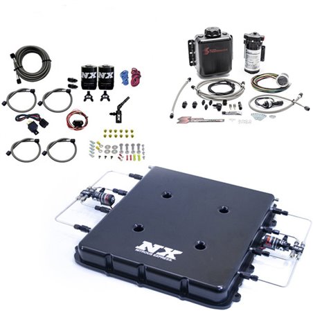 Nitrous Express Nitrous & Water Injection Nitrous Kit w/Billet LT4 Supercharger Lid w/o Bottle