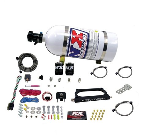 Nitrous Express 07-14 Ford Mustang GT500 Nitrous Plate Kit (50-250HP) w/10lb Bottle