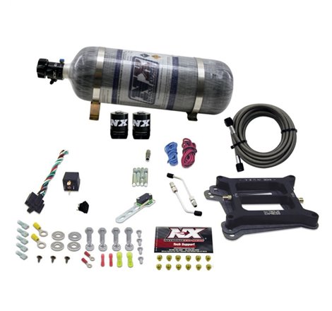 Nitrous Express 4150 4-BBL/Alcohol Nitrous Kit (50-300HP) w/Composite Bottle