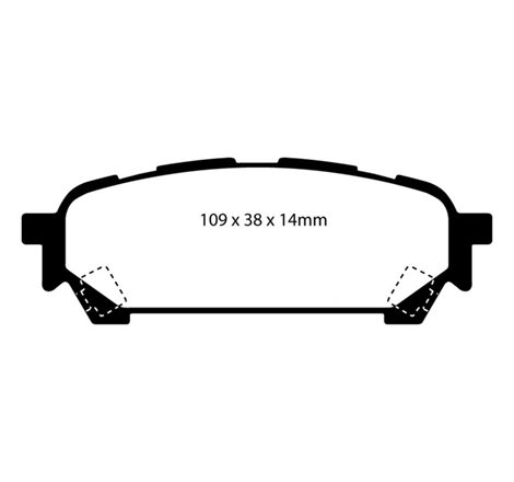 EBC 04-06 Saab 9-2X 2.0 Turbo Redstuff Rear Brake Pads