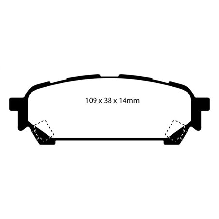 EBC 04-06 Saab 9-2X 2.0 Turbo Redstuff Rear Brake Pads