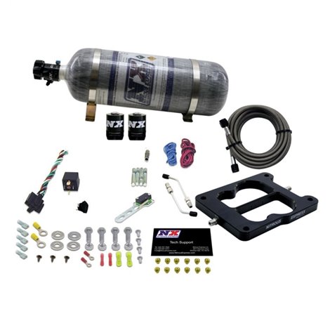 Nitrous Express Q-Jet/Holley Spread Bore Nitrous Kit (50-300HP) w/Composite Bottle