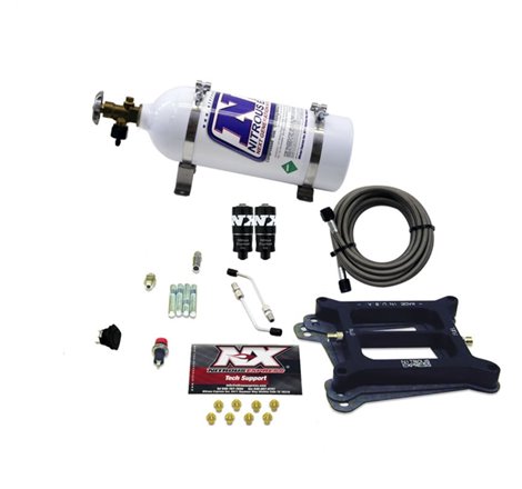 Nitrous Express 4150 Hitman 4-BBL Nitrous Kit (100-200HP) w/5lb Bottle