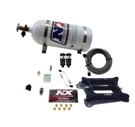 Nitrous Express 4150 Hitman 4-BBL Nitrous Kit (100-200HP) w/10lb Bottle