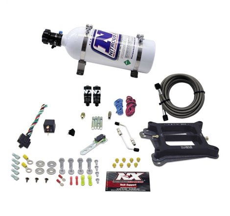 Nitrous Express 4150 Hitman Plus 4-BBL Nitrous Kit (50-200HP) w/5lb Bottle