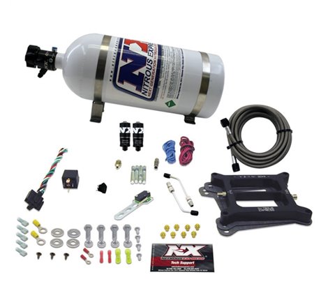 Nitrous Express 4150 Hitman Plus 4-BBL Nitrous Kit (50-200HP) w/10lb Bottle