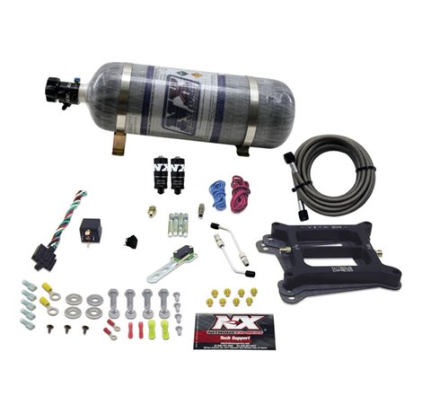 Nitrous Express 4150 Hitman Plus 4-BBL Nitrous Kit (50-200HP) w/Composite Bottle