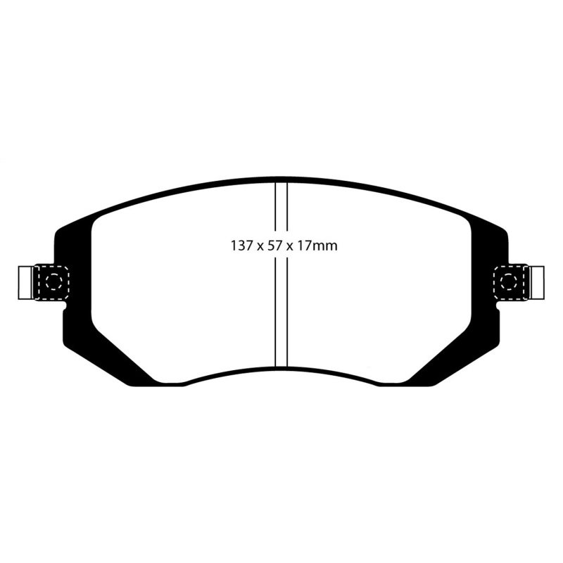 EBC 04-06 Saab 9-2X 2.0 Turbo Yellowstuff Front Brake Pads