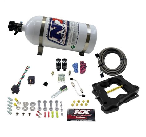 Nitrous Express Q-Jet/Holley Spread Bore Hitman Plus Nitrous Kit (50-200HP) w/10lb Bottle