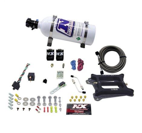 Nitrous Express 4150 4-BBL/Gasoline Nitrous Kit (100-500HP) w/5lb Bottle